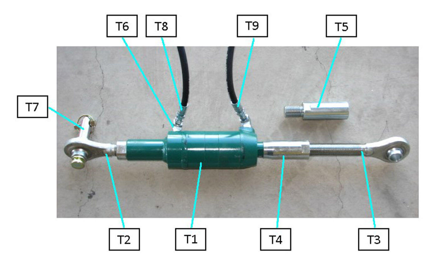 Side Shift Top Link Cylinder Assembly